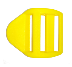 Пряжка крыло, 25 мм, желтая